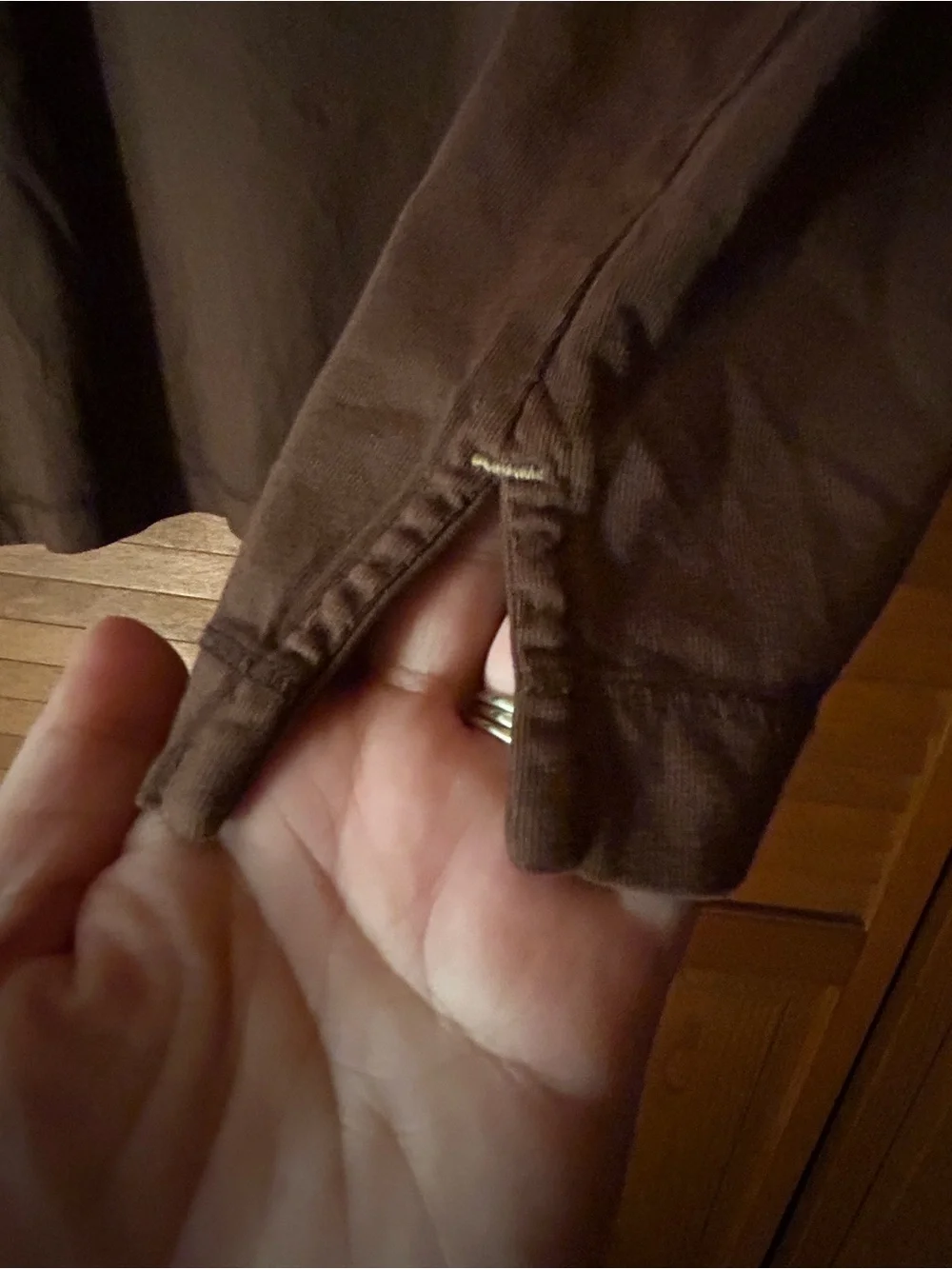 Banana Republic Men's Chocolate Brown Pocket Tee